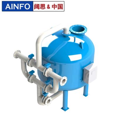1．用于要求出水濁度≤5mg/L 能符合飲用水質(zhì)標(biāo)準(zhǔn)的工業(yè)用水、生活用水及市政給水 系統(tǒng)； 2．工業(yè)污水中的懸浮物、固體物的去除； 3．可用作離子交換法軟化、除鹽系統(tǒng)中的預(yù)處理設(shè)備，對(duì)水質(zhì)要求不高的工業(yè)給水的粗過濾設(shè)備； 以及用在游泳池循環(huán)處理系統(tǒng)、冷卻循環(huán)水凈化系統(tǒng)等。